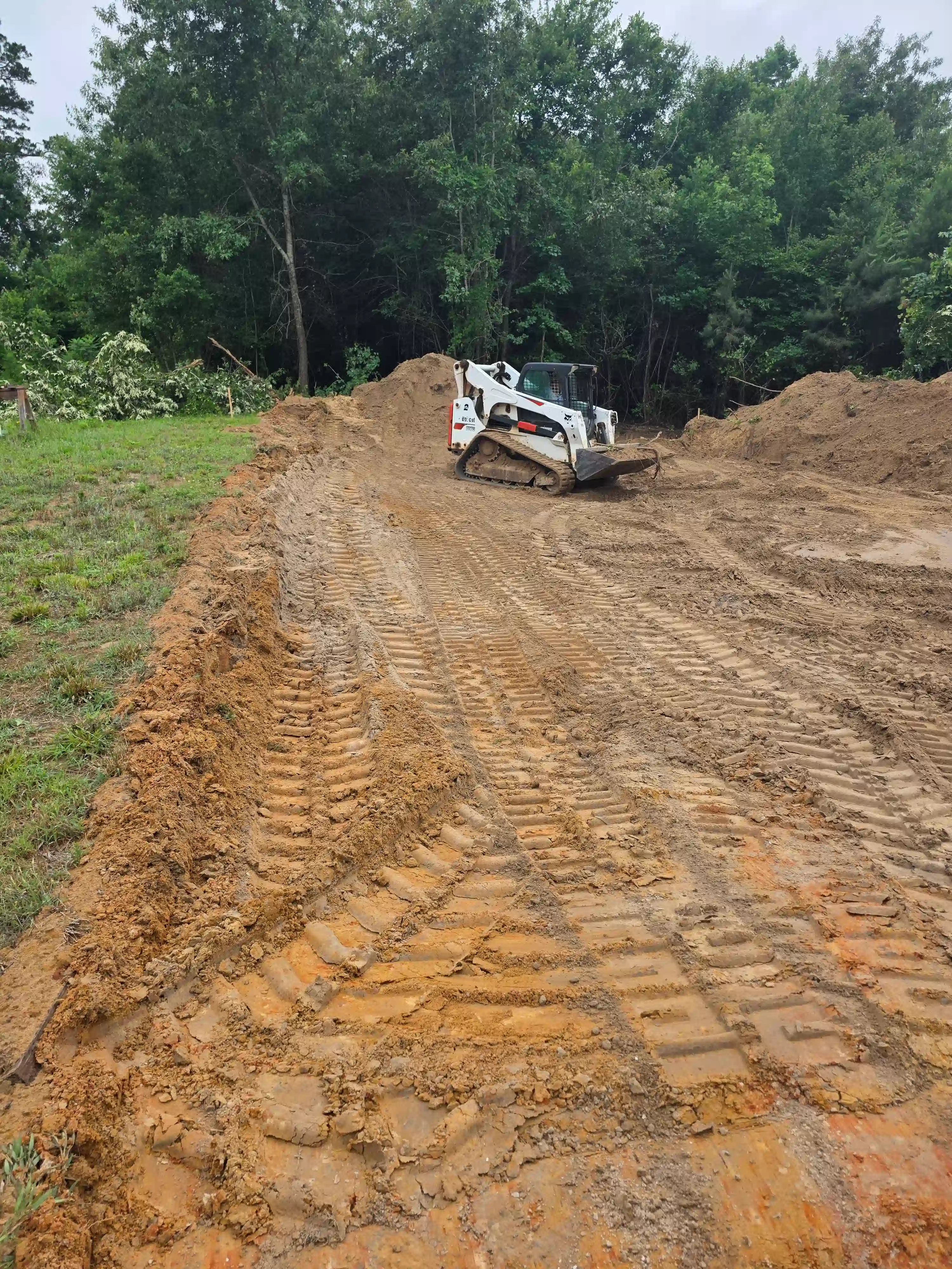 Demolition contractor crew at work in Longview TX